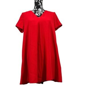 Zara Red Swing Dress